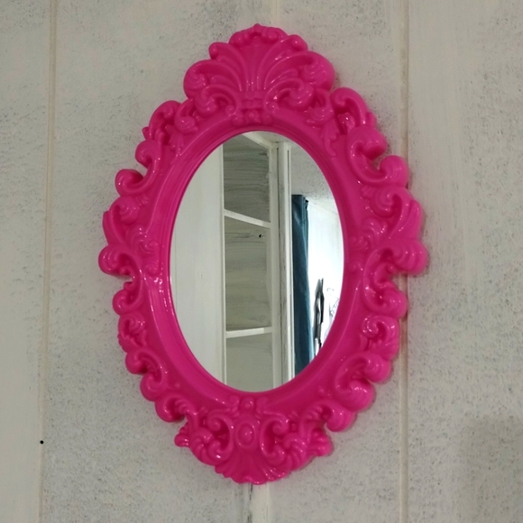 Pink DamaskMirror - Picture 1 of 6